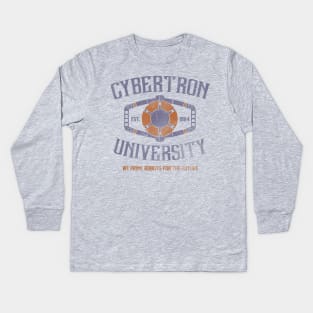 Cybertron University Kids Long Sleeve T-Shirt